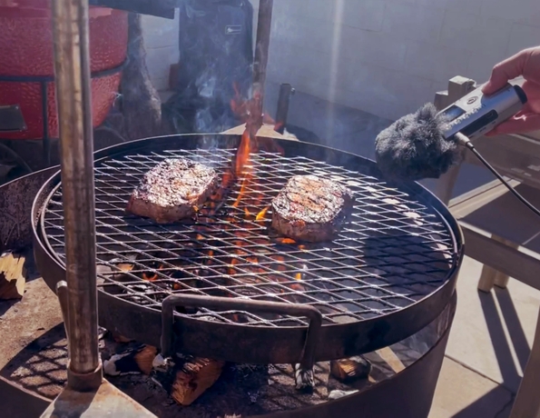 Steaks on Grill