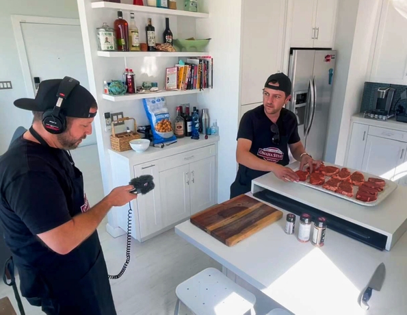 Steaks in Kitchen