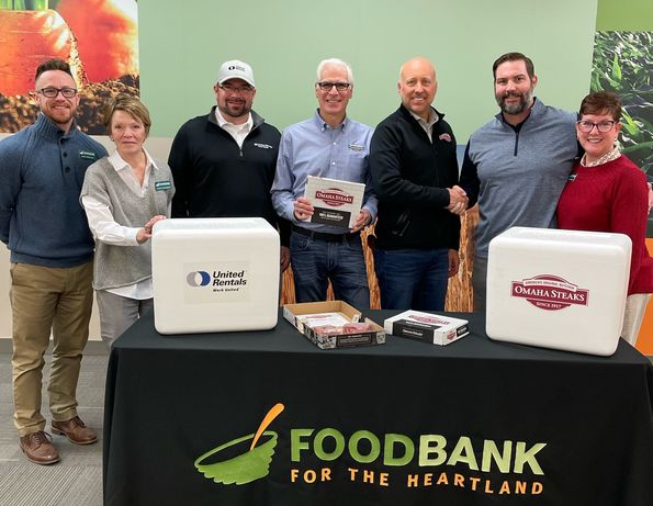 Omaha Steaks and United Rentals to Deliver 5,000 Servings of Protein to Food Bank for the Heartland