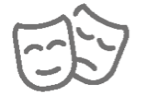 Theater mask icon
