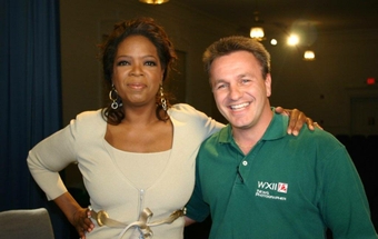 Larry Rehrig with Oprah Winfrey