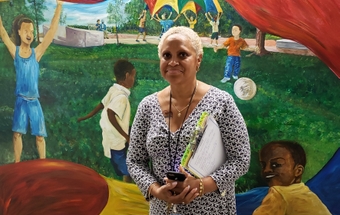 Milagros Amaro working at the Guilford County Health Department