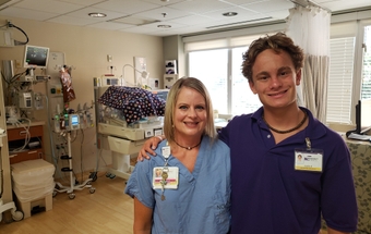Kadin Martin is thinking about following his parents into the medical field