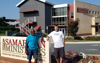 Mark Ward left and David Loman have turned their lives around at Samaritan Ministries