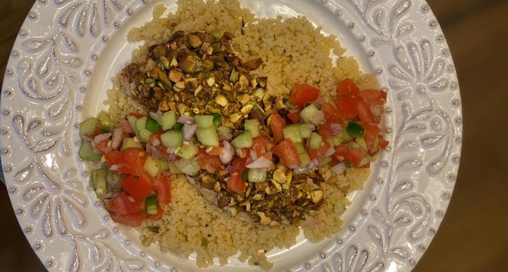 Pistachio-crusted chicken  is fresh and fast