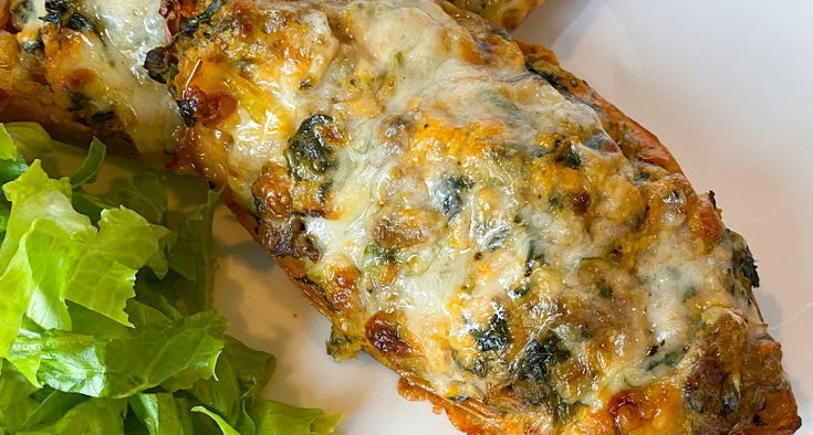 Twice loaded sweet potato