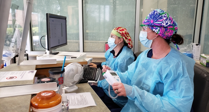 Left to right Heather Camble RN and Jessica Johnson RN