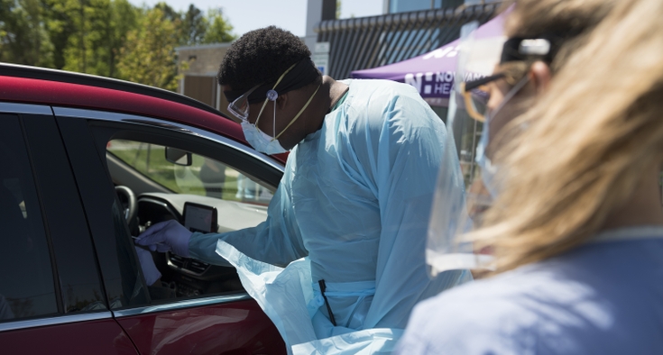 Novant Health Michael Jordan Family Medical Clinic takes on COVID-19