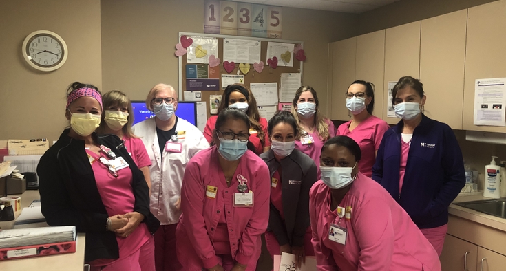 Team members at the Novant Health Breast Cancer - Medical Tower