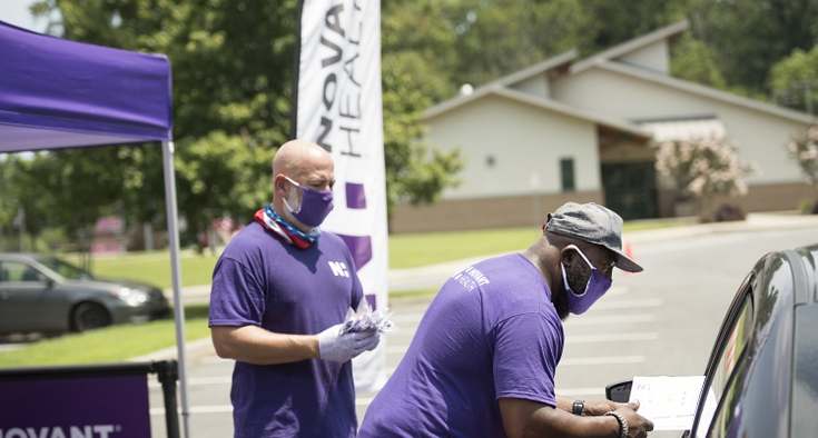 Novant Health’s free mask tent is popping up ‘everywhere’ 