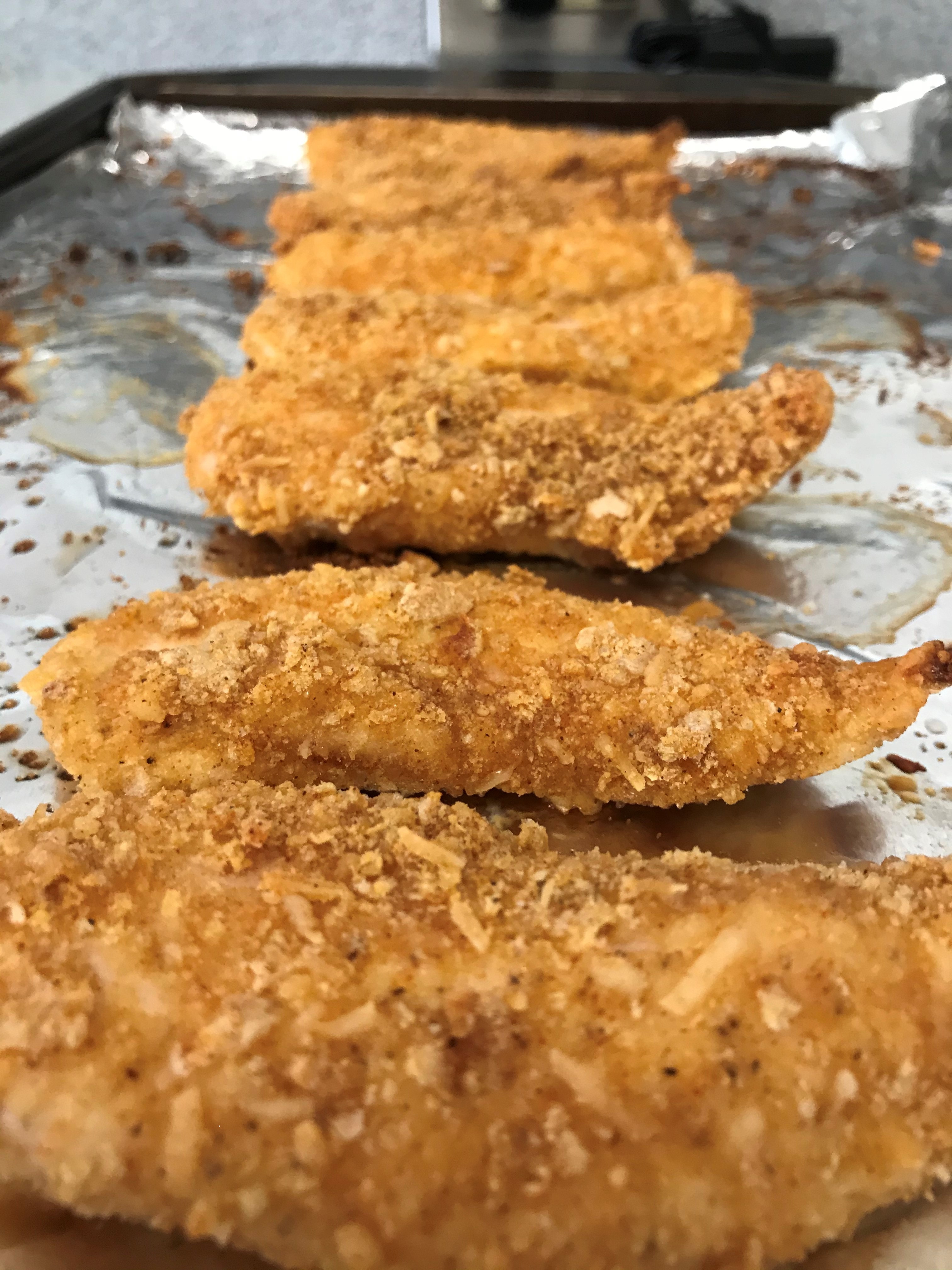 "Skinny" chicken tenders are a lighter take on this classic favorite.