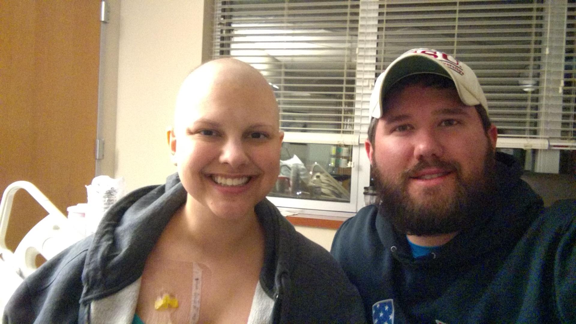 Patient Katie Warren is pictured with her husband, Wil.