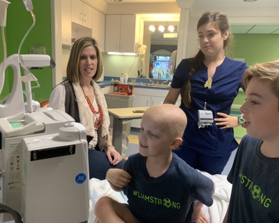 Liam Flynn Hospital bed