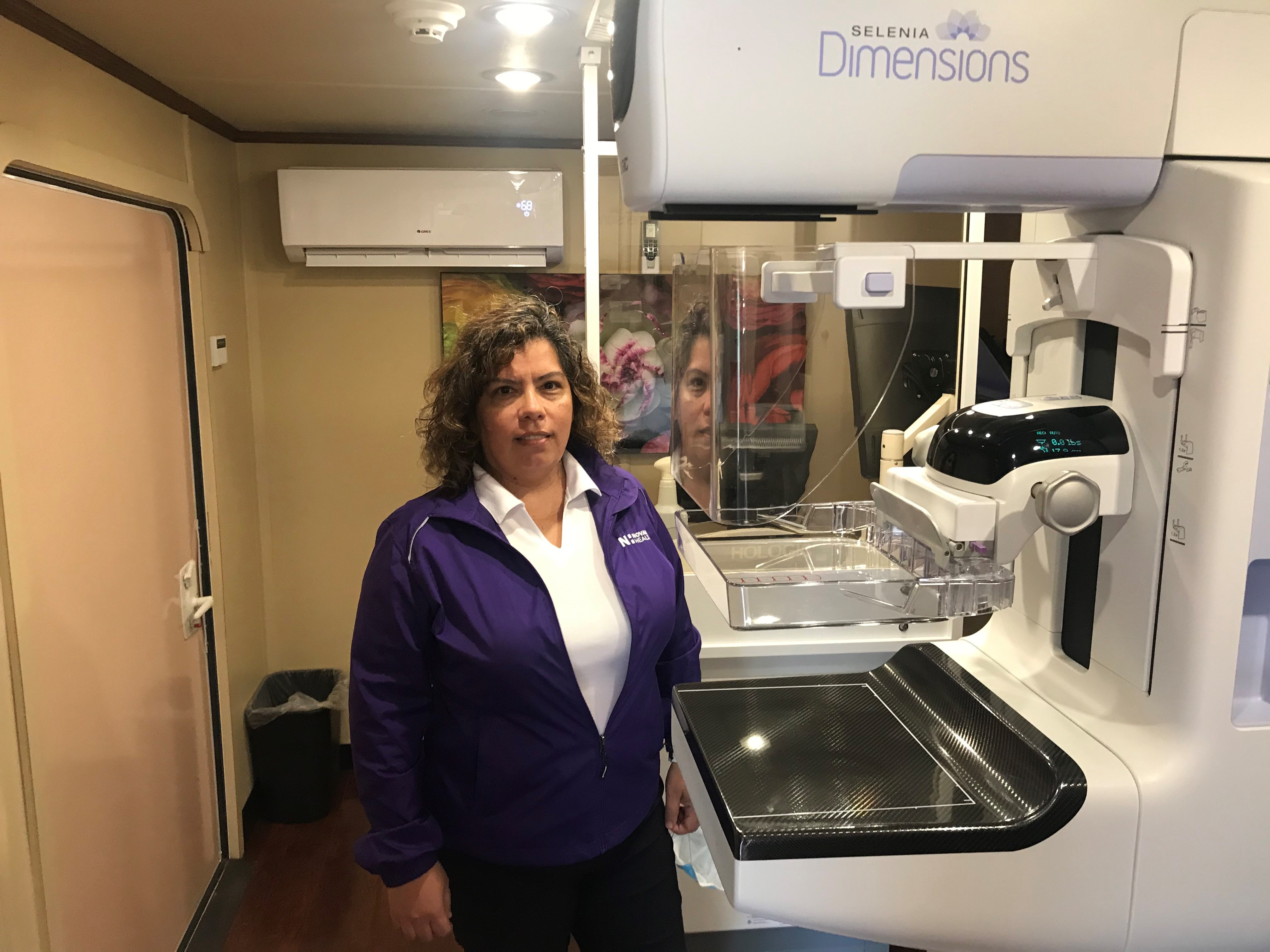 Susana Diaz at  NH mobile mammogram