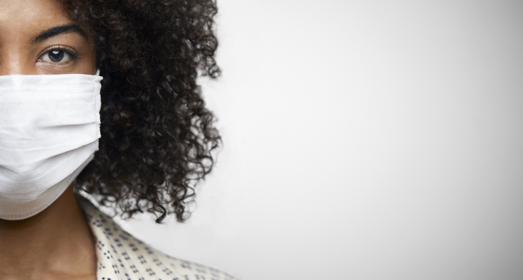 Getty face mask female African American