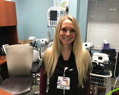 Respiratory therapist Kerry Shute