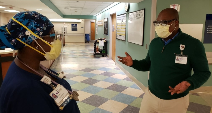 Forsyth Medical Chaplian Fred Wale Abe for vaccine story 1