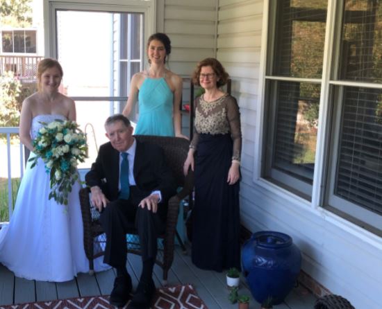 Daughters Allana and Eric pictured with their dad, Thomas, and mom Patricia.