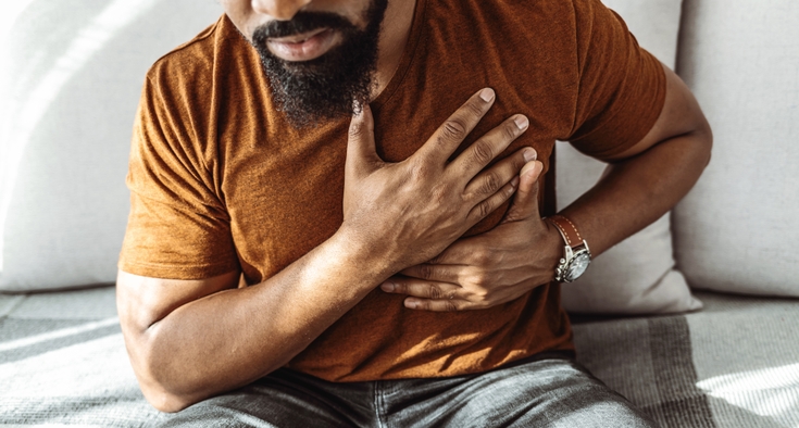 heart attack chest pain HVI