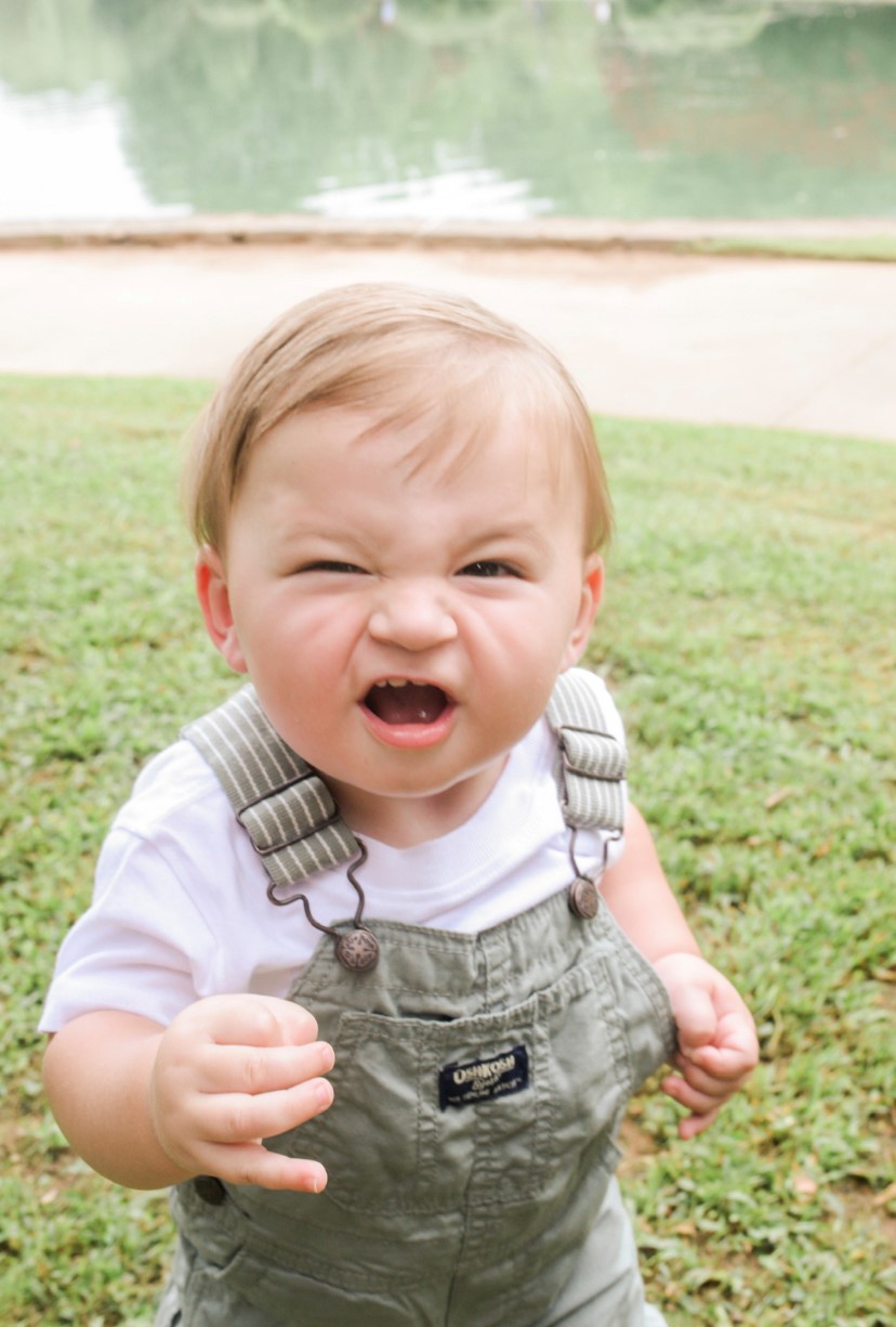 Connor Loomis, now 17 months old, has a spunky personality.