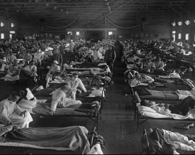 Kansas Spanish flu emergency hospital