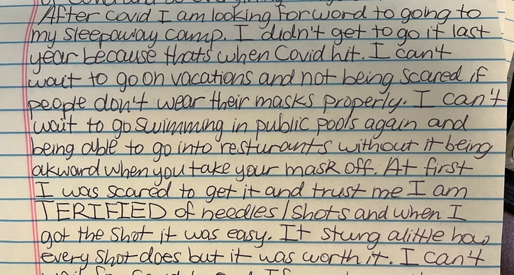 We asked 12- to -15-year-olds why they got the COVID vaccine. They told us.