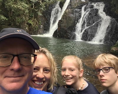 Alicia and family rainforest1