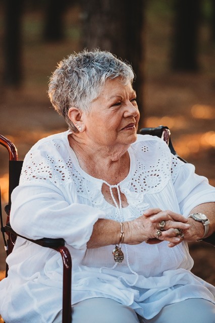 Shirley Whitley smiles for a photo.