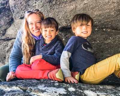 Megan Donnelly and boys mountian jpg