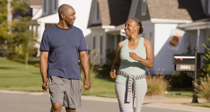 Getty - Senior African American couple walking together