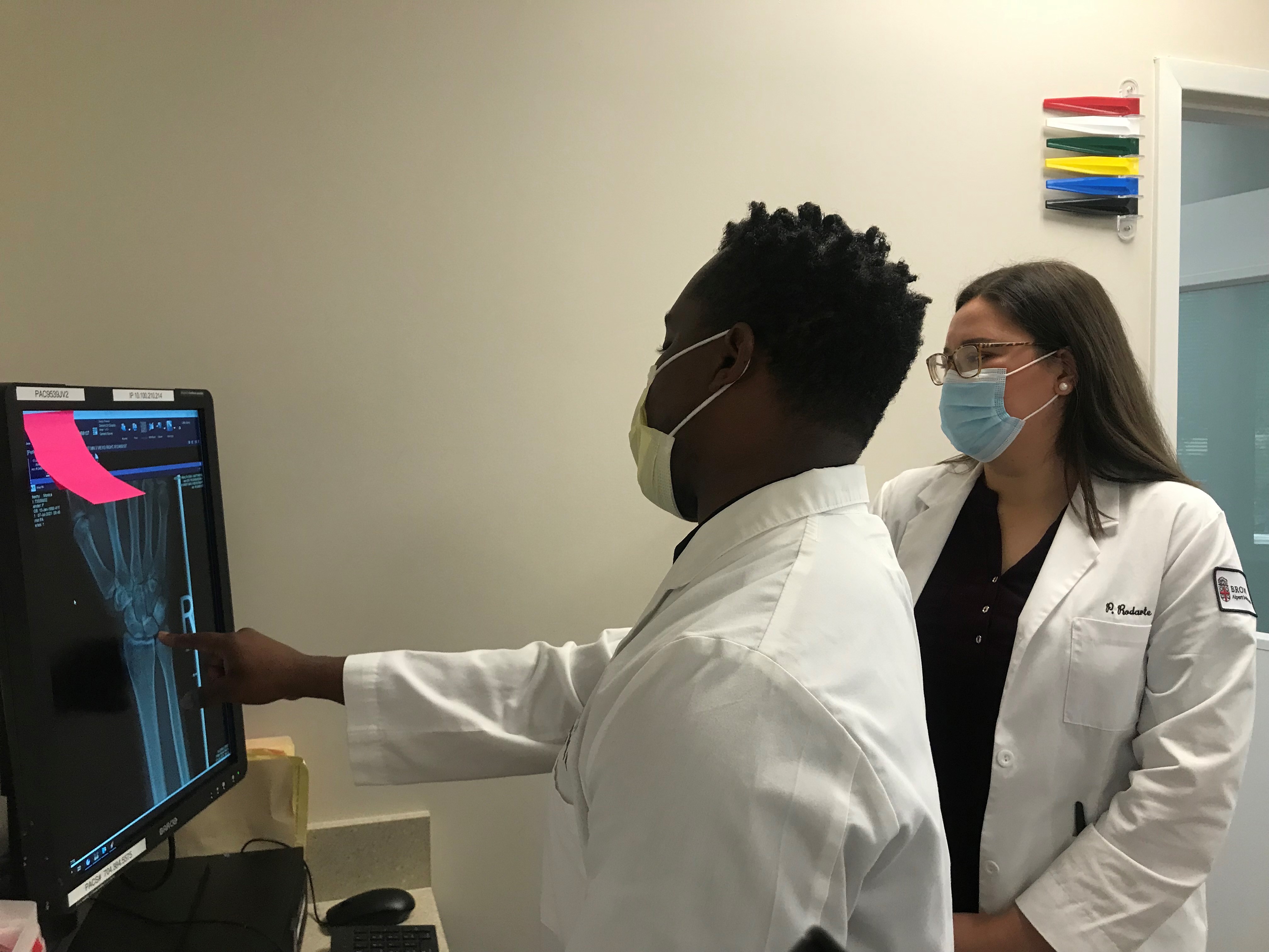 Dr. Roulette and Patricia Rodarte ortho internship