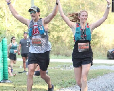 Dr. Wray and his wife Jill complete an ultra marathon