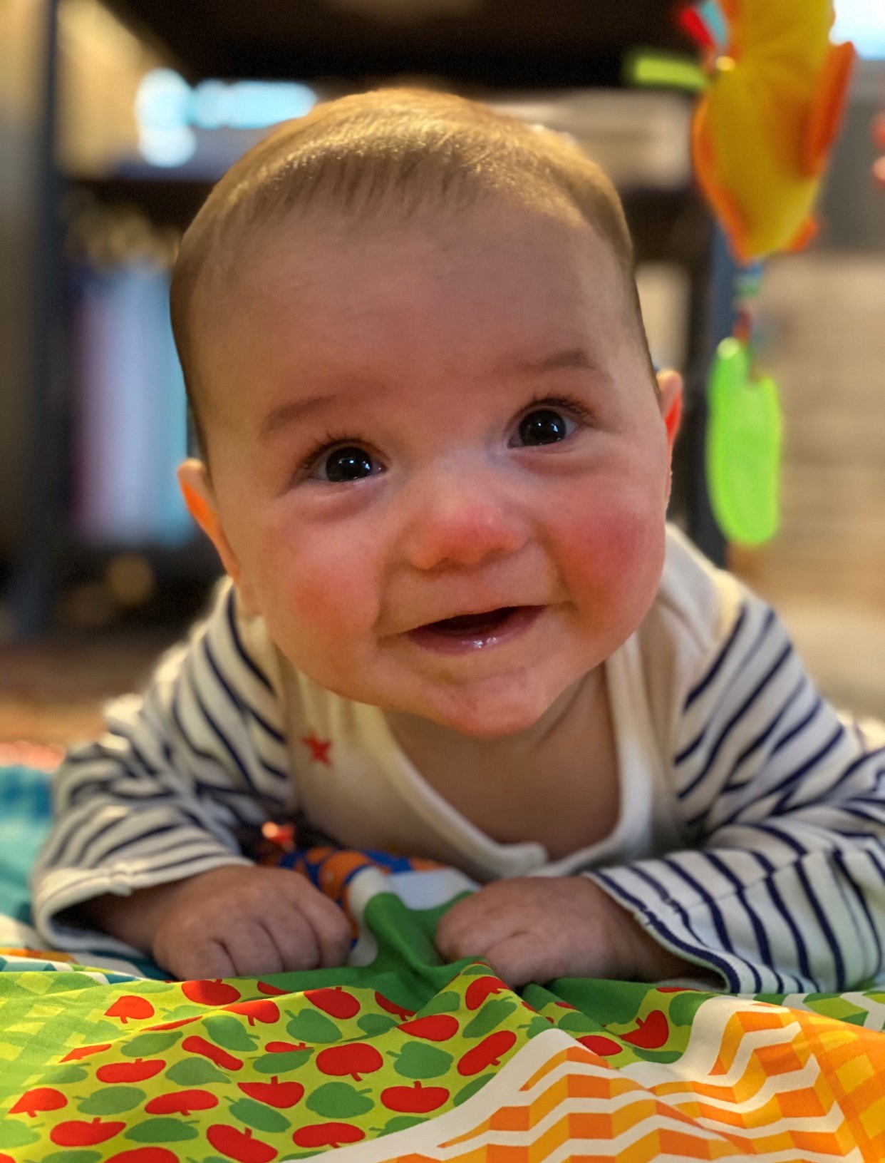 Henry Bush is thriving developmentally.