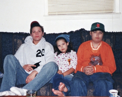 The Doty siblings, Zachary, Zane and Ezekeil (who went by David), pose for a picture as kids.