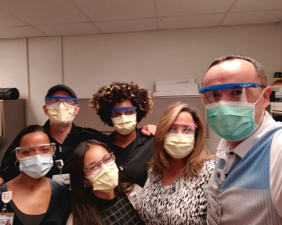 From left to right, Jonorys Laporte, George Gonzalez, Michelle Sanchez, Taylor Dixon, Becky Swaringen Allman, Roberto Serna