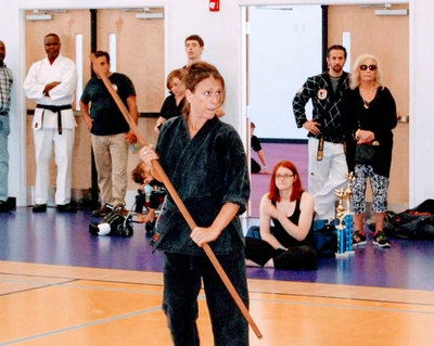 Christine Costagliola practices martial arts