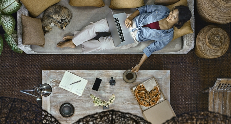 Getty Woman relaxing Mothers Day self-care