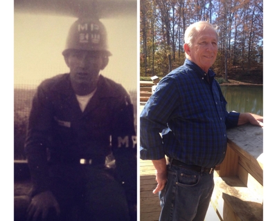 George Burns serving and retired