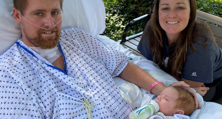 Young dad who nearly died from COVID is ready for Father’s Day