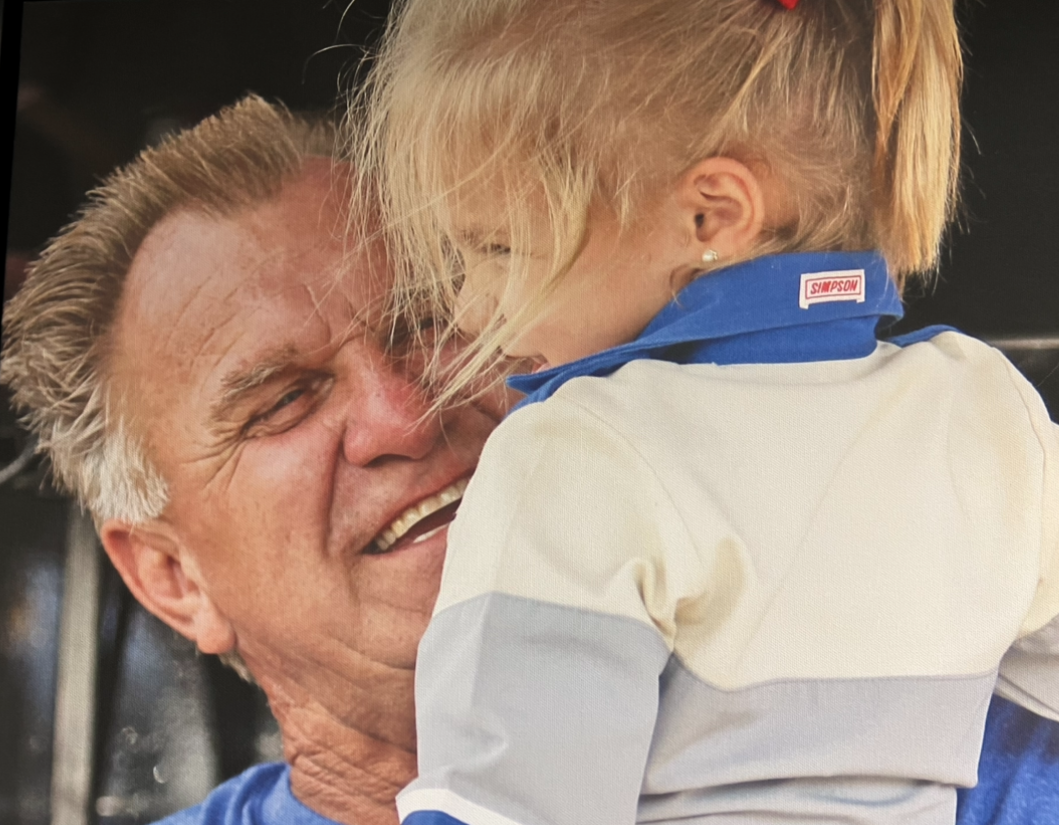 Lee Faulk with granddaughter