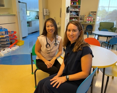 Dr. Jessica Bell and nurse Karen Hinkle St. Jude