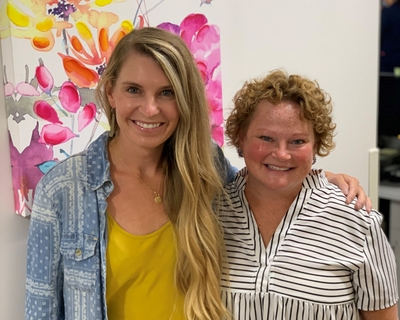 Dr. Lindsey Prochaska and patient Mary Lucy Glockner