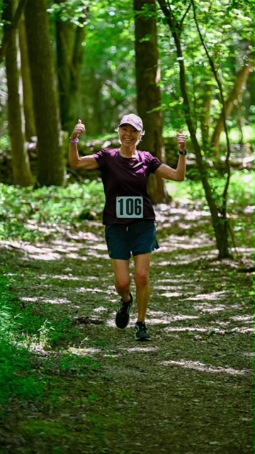 Judy Caswell running