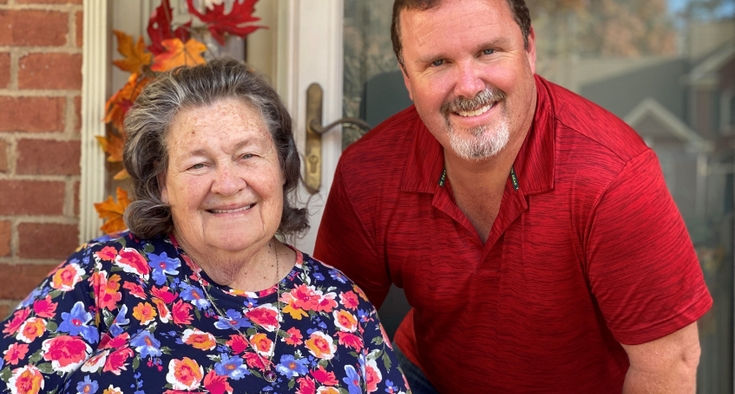 Charlotte Young and son Brian