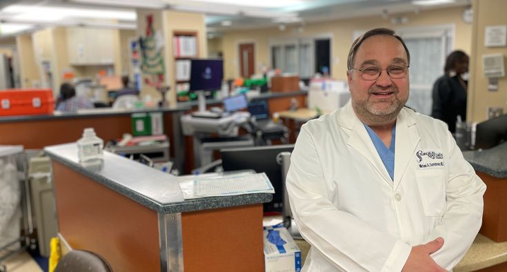 Dr.  Michael Samotowka ER desk main HH