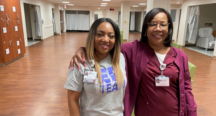 Mother and daughter ER safety attendants keep patients safe and calm