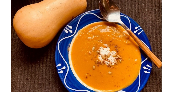 pumpkins spice butternut squash soup