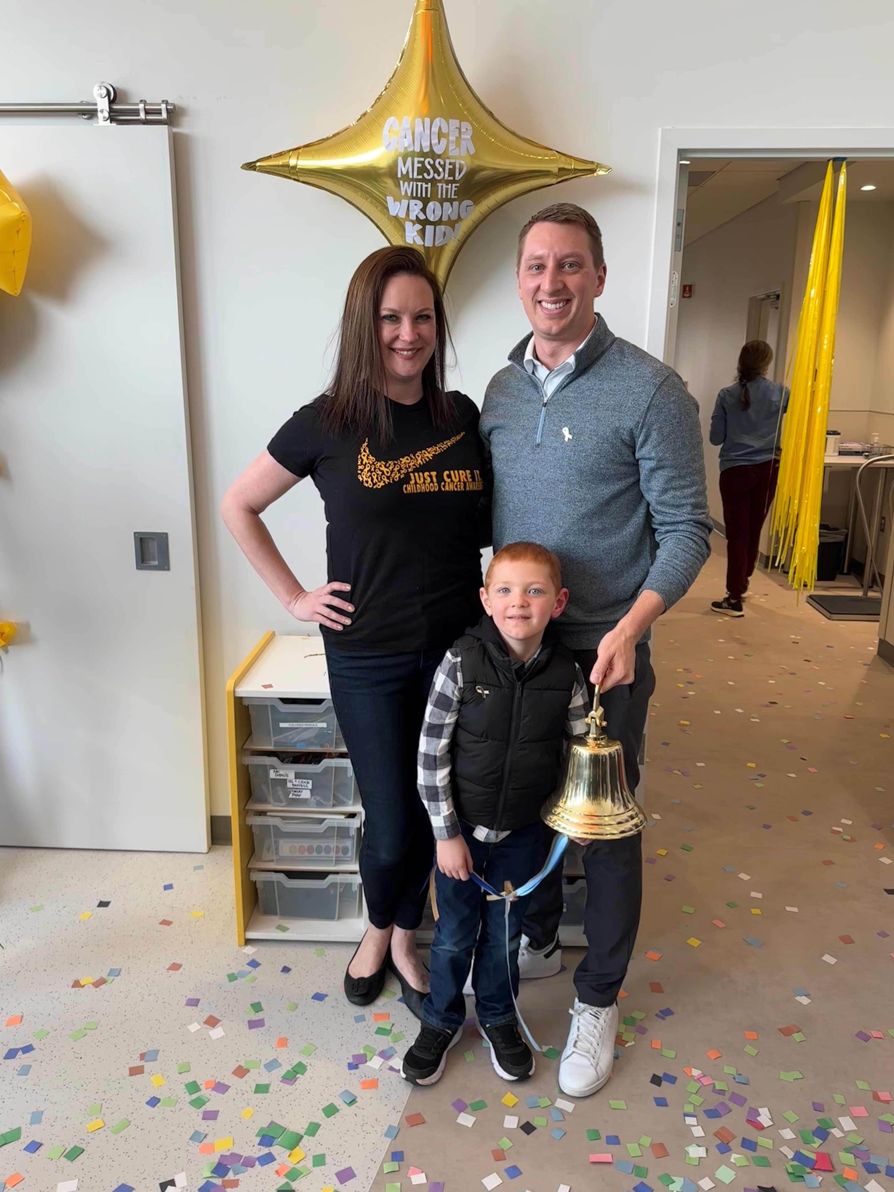 Luke milller at end of treatment age 5