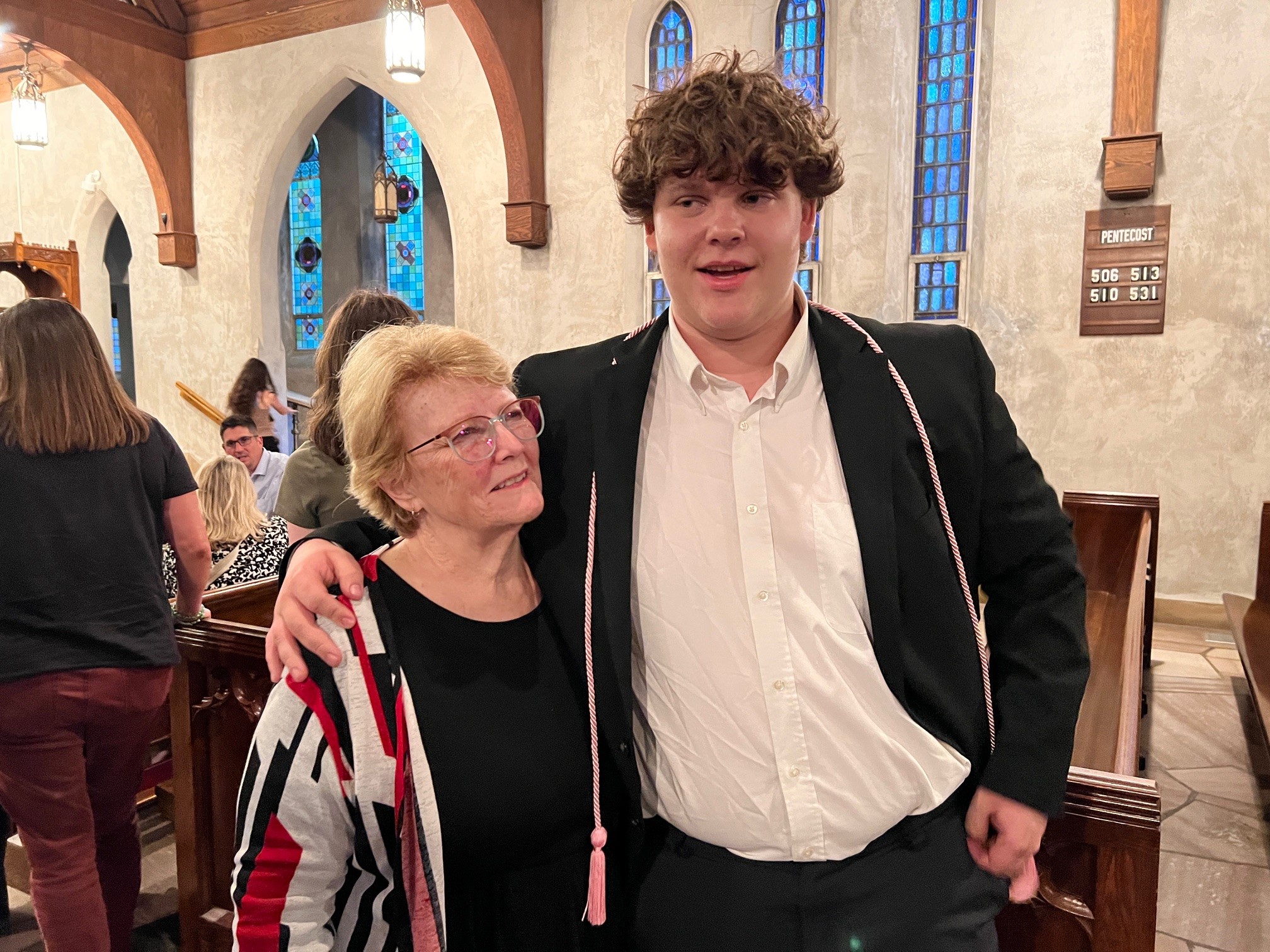 Pam Woodell with grandson