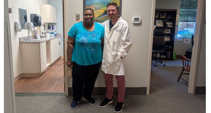 Racquel Avery and Dr. Joshua Rickey